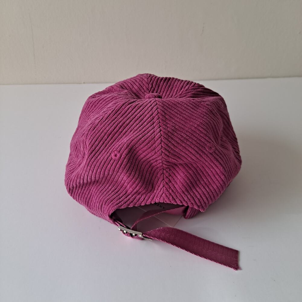 NWT Anthropologie Corduroy Baseball Cap Adjustable Buckle Strap Pink Womens OSFA - Picture 5 of 10